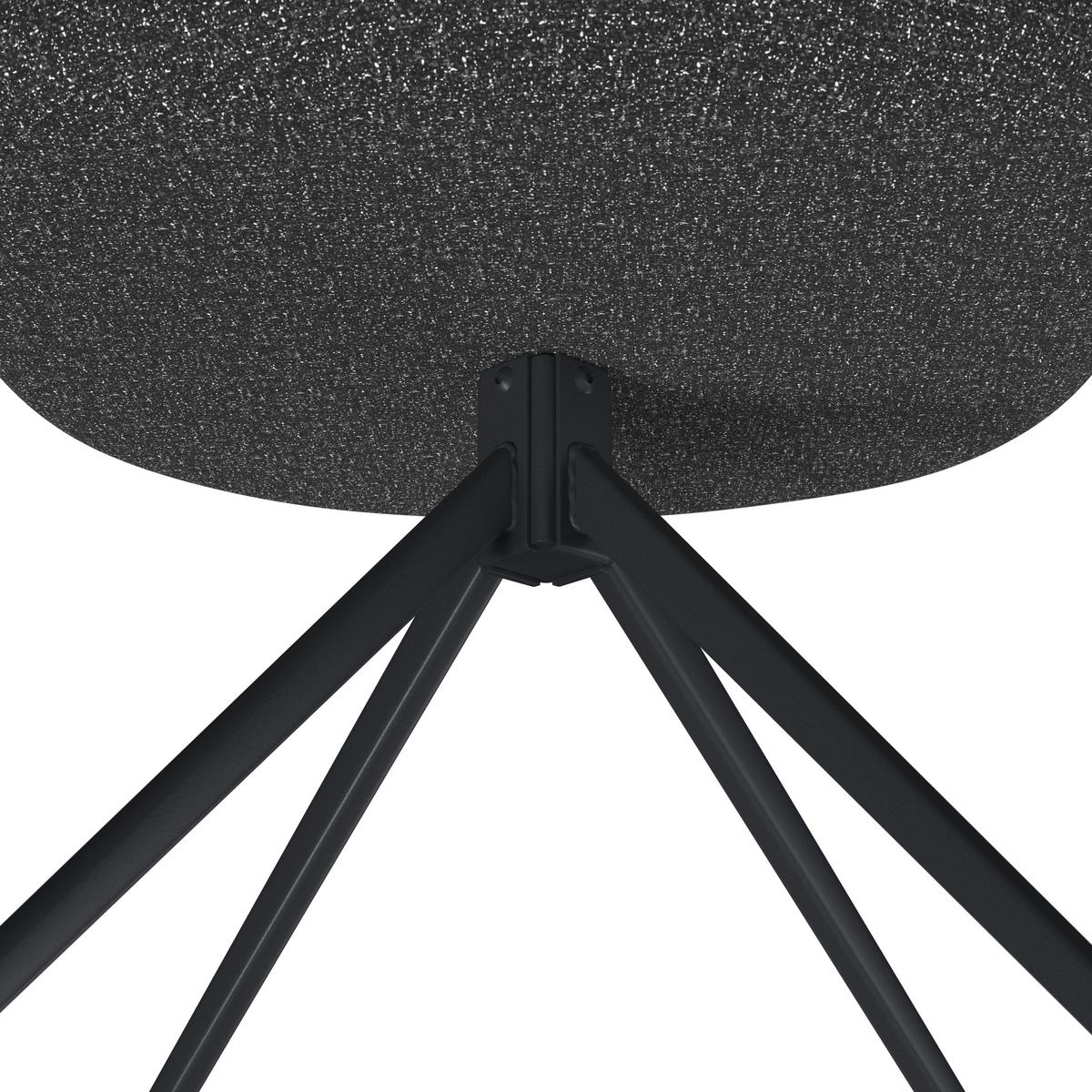 STOLIČKA S PODRÚČKAMI KARO - čierna, Modern, kov/textil (58/88/65cm) - Bessagi Home