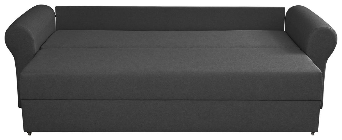 Schlafsofa Sara - Schwarz/Grau, Design, Textil (235/75/90cm) - P & B