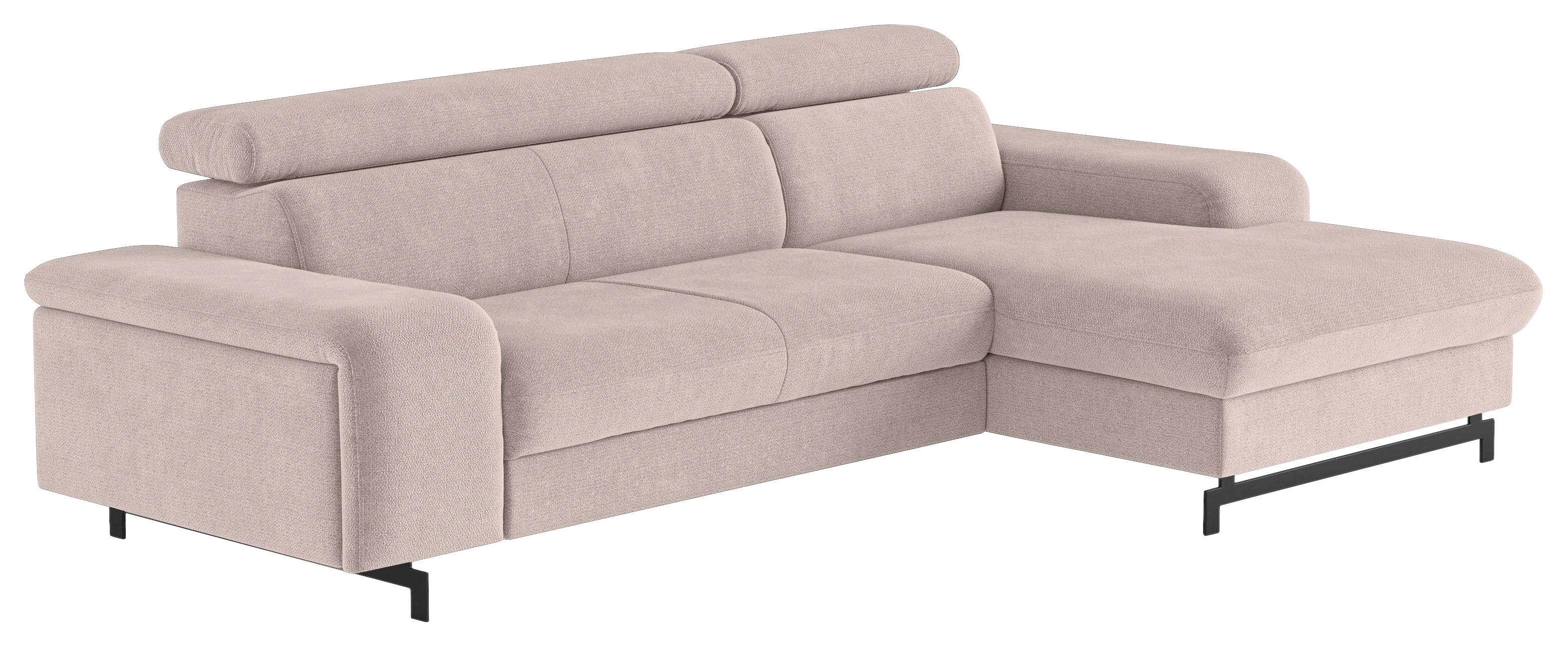 Ecksofa mit Bettkasten Emma Creme 267x165 cm - Blau/Creme, Textil (267/165cm) - MID.YOU