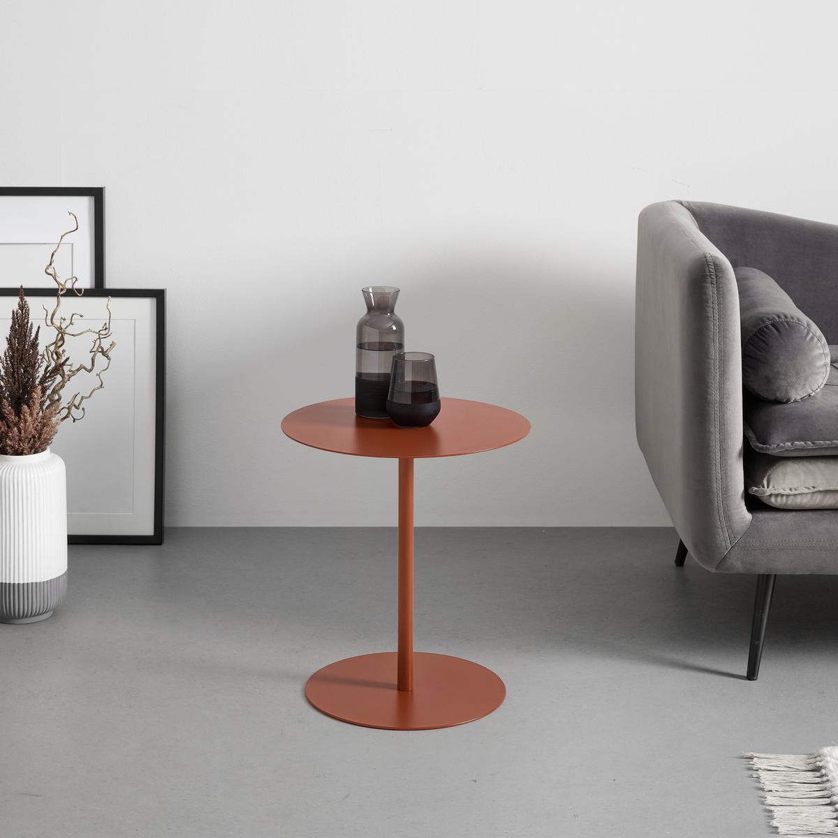 ODKLÁDACÍ STOLEK ROD - oranžová, Moderní, kov (40/43/40cm) - Mömax