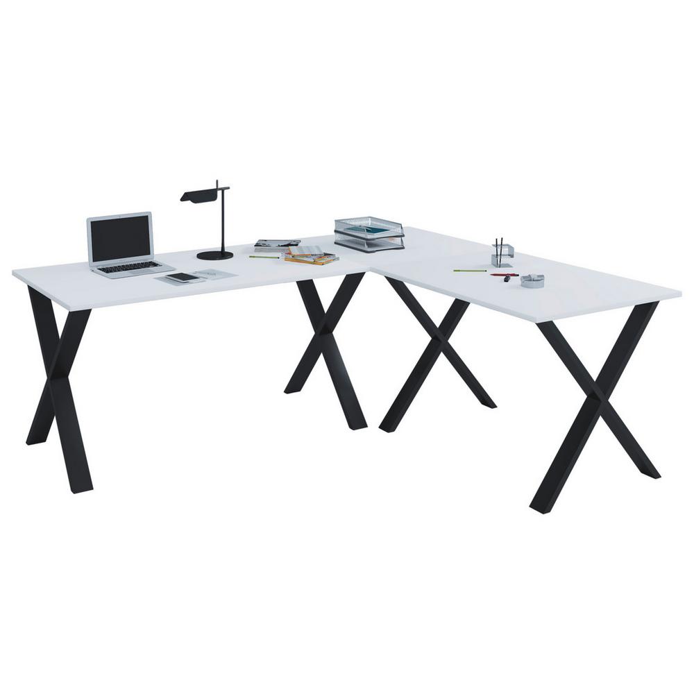 E-shop Rohový Písací Stôl Lona Biela