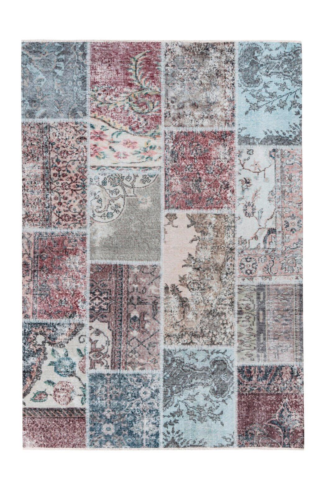 Flachwebeteppich Toska 225 Multi/rot, 120x170 Cm - Rot, KONVENTIONELL, Textil (120/170cm)
