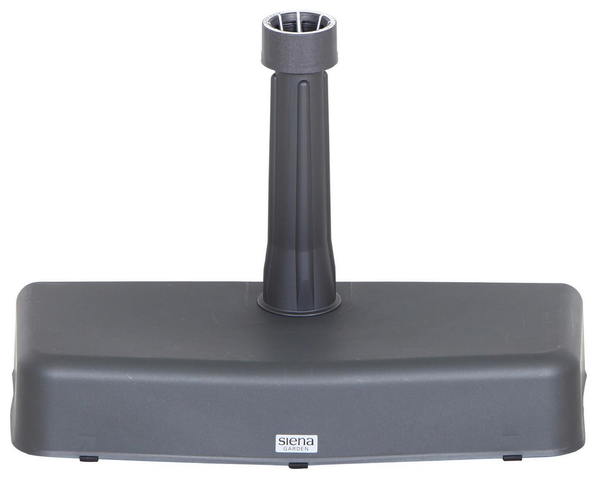 Schirmständer Kunststoff/beton Für Dm 1,9-3,6 Cm - Anthrazit, KONVENTIONELL, Kunststoff/Stein (50/9/25cm) - Siena Garden