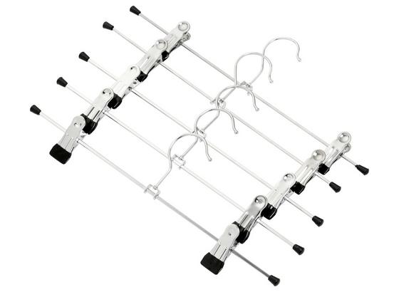 Kleiderbügel 5er Set - Silberfarben/Schwarz, KONVENTIONELL, Metall (8/35cm) - Homezone Kleiderbügel 5er Set - Silberfarben/Schwarz, KONVENTIONELL, Metall (8/35cm) - Homezone