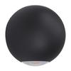 Led-wandleuchte Abugo Schwarz D: 10,5cm - Klar/Schwarz, Basics, Glas/Metall (10,5cm) - Eglo