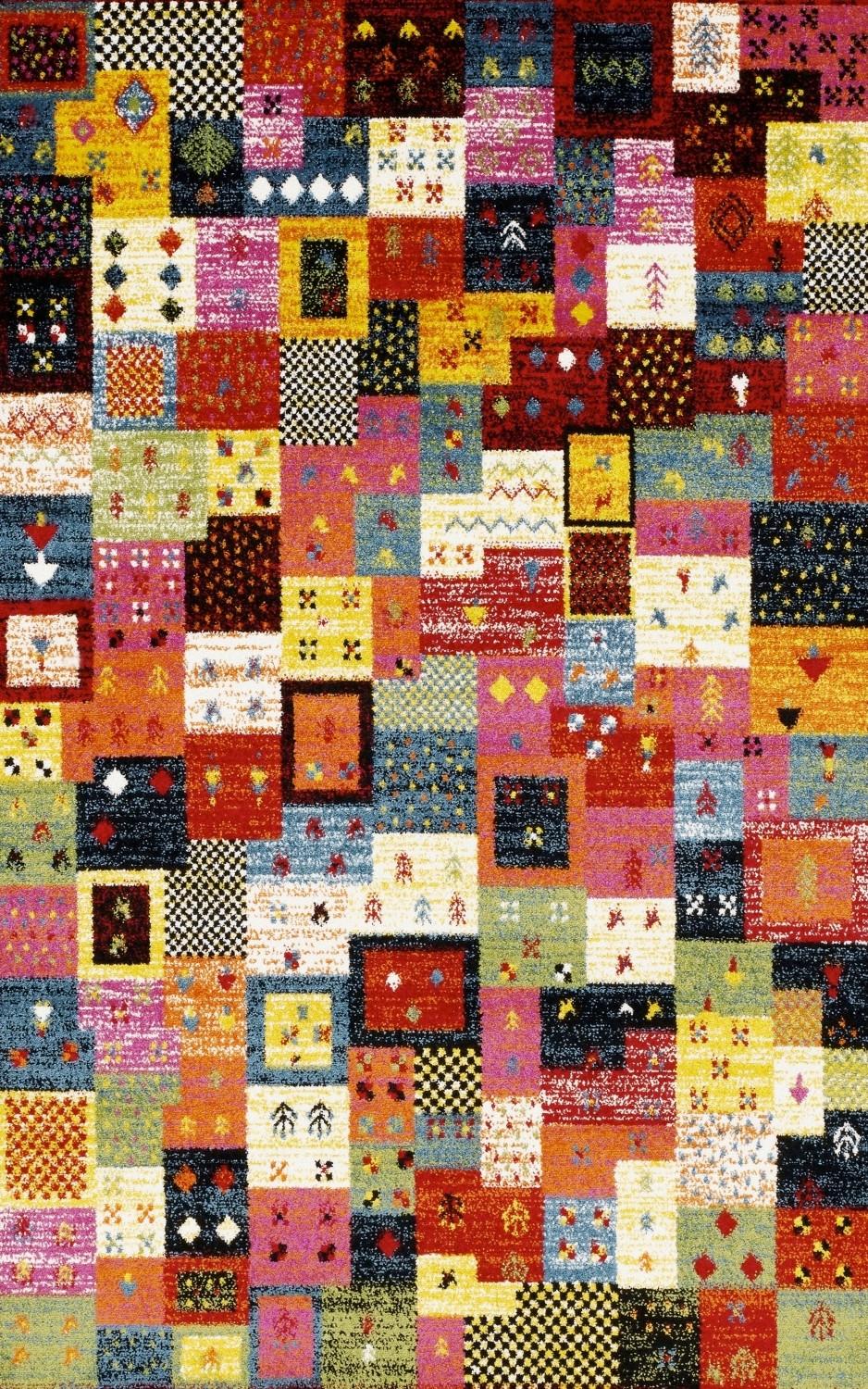 Webteppich Multicolor Happiness Paradis 150x80 cm - Multicolor, Basics, Textil (80/150cm) - Novel