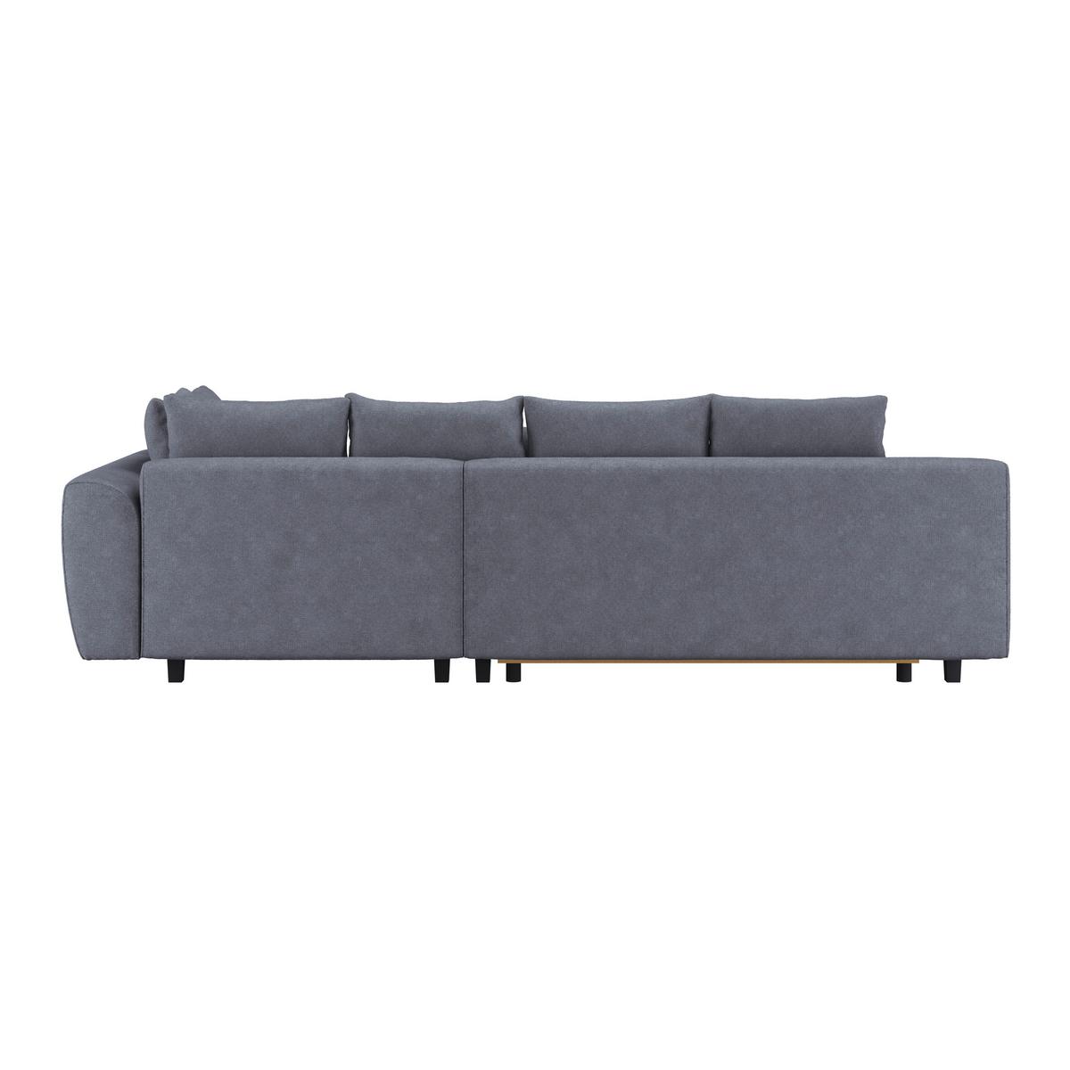 Ecksofa Mendoza - Anthrazit/Schwarz, Design, Textil (309/197cm) - Ondega