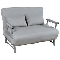 Schlafsofa Kolino Ii Grau B: 127 Cm - Grau, MODERN, Textil/Metall (127/95/78cm) - MID.YOU