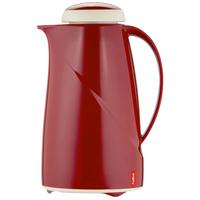 Isolierkanne Wave Rot 1 Liter - Rot, Basics, Glas/Kunststoff (17.5/13.6/25.1cm)