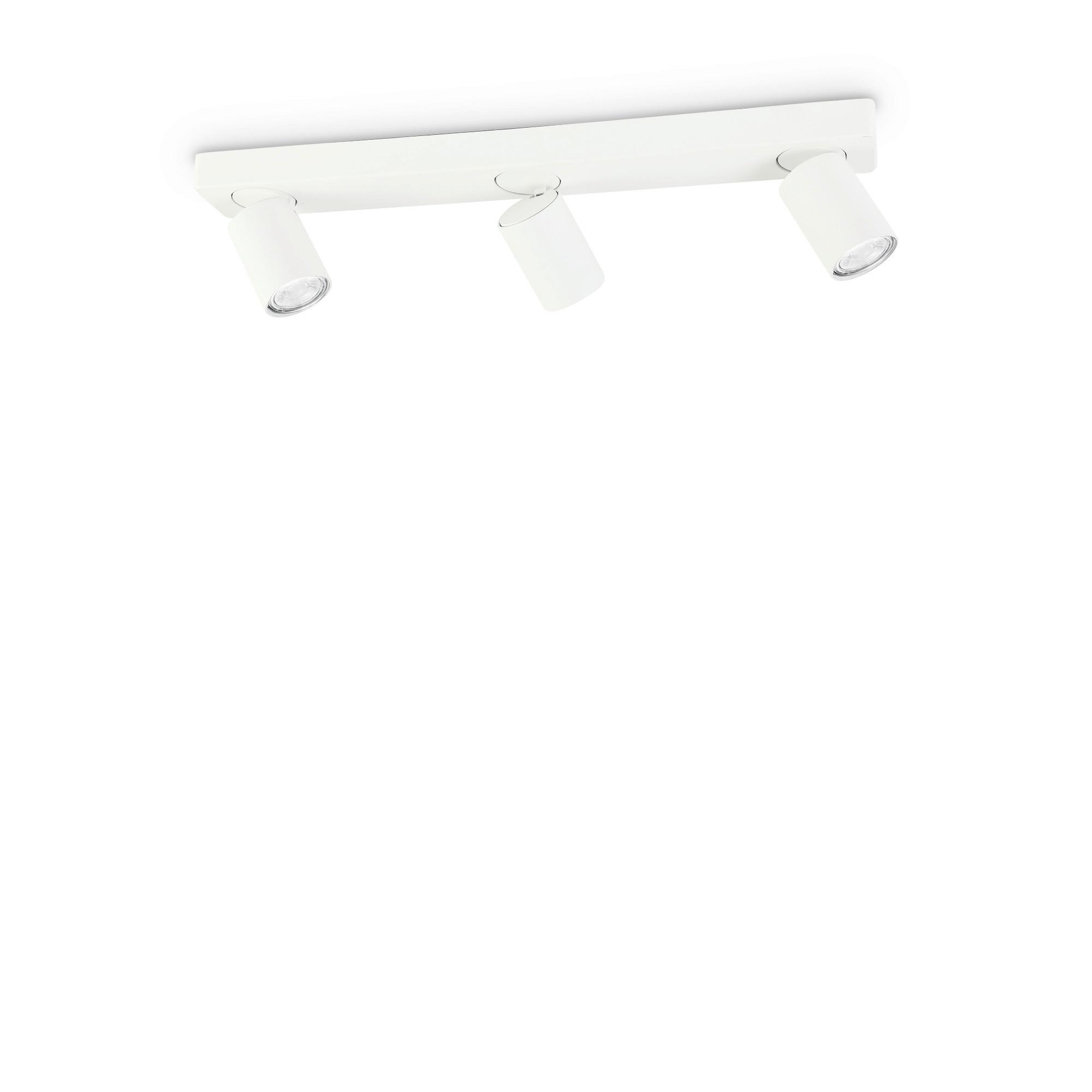 LED-Deckenstrahler Bianco Weiß L: 54 cm - Weiß, Basics, Metall (54/9/12,5/125cm) - Ideal Lux