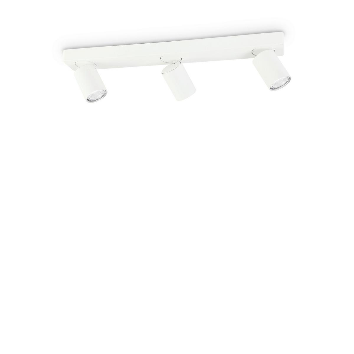 LED-Deckenstrahler Bianco Weiß L: 54 cm - Weiß, Basics, Metall (54/9/12,5/125cm) - Ideal Lux