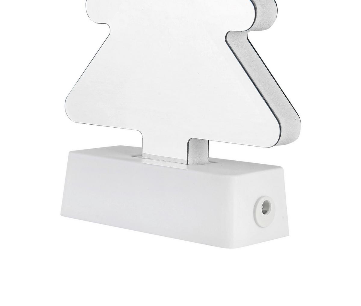 Led-dekoleuchte Christmas Tree - Transparent/Weiß, Basics, Kunststoff (13,2/4,6/22,8cm) - James Wood
