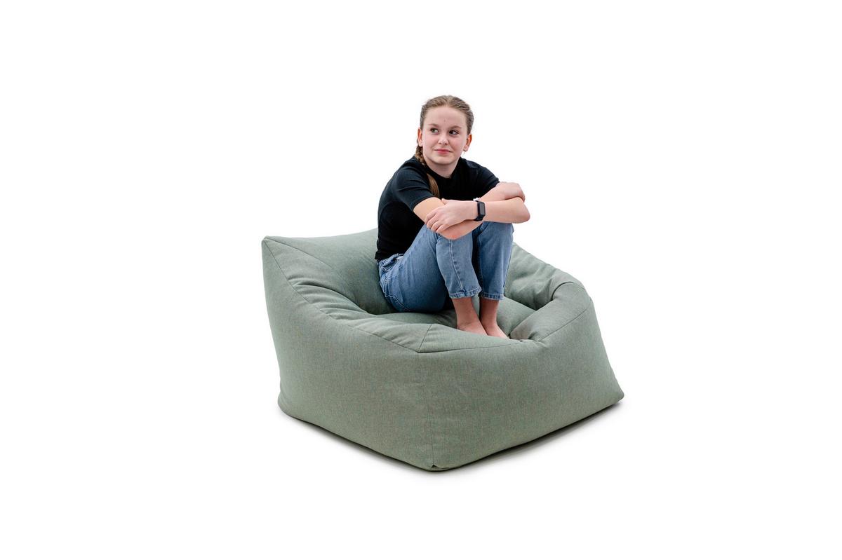 Sitzsack Dutch Grün - Grün, Basics, Textil (90/55/90cm) - Ondega
