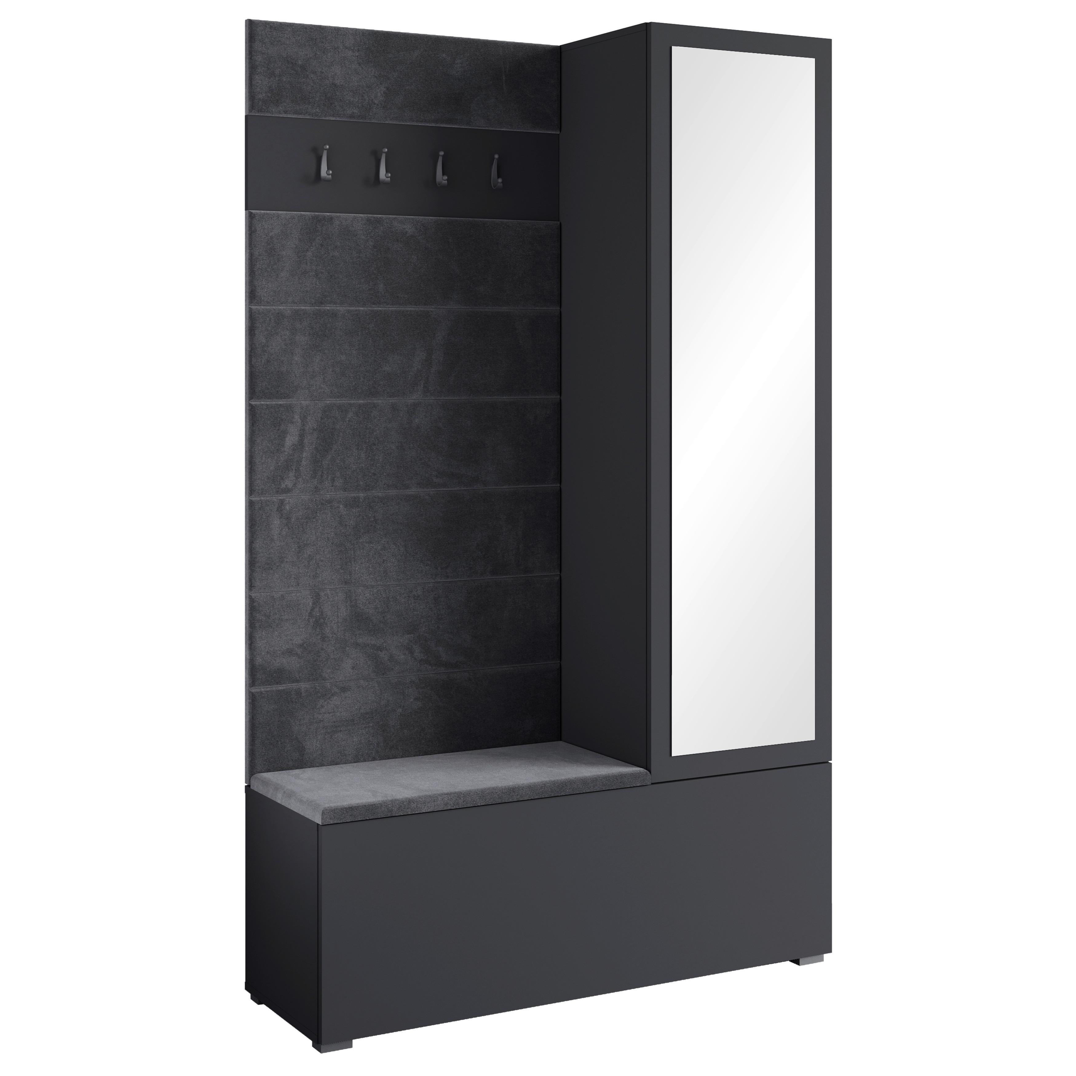 Garderobe Tejo II Schwarz B: 115 cm