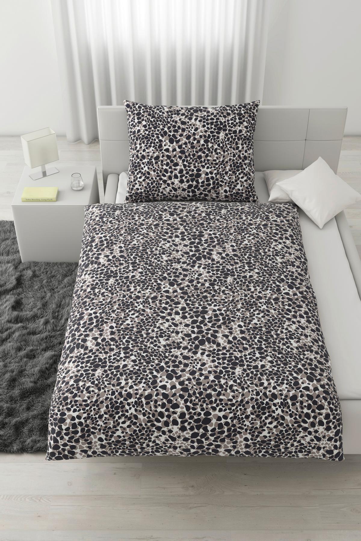 Povlečení Stony Frames, 140/200cm - šedá, Romantický / Rustikální, textil (140/200cm) - Modern Living