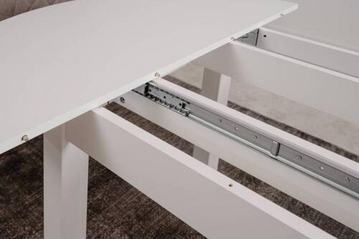 Esstisch Coburg 100 - Weiß, Basics, Holzwerkstoff (100/75cm) - MID.YOU