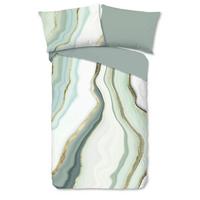 WENDEBETTWÄSCHE QUINCY - Salbeigrün/Grün, Basics, Textil (140/200cm)
