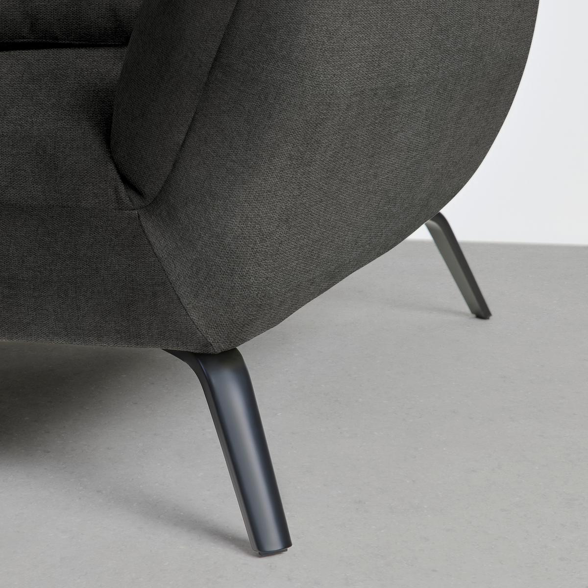 Rohová sedačka TRENDY, levá, antracitová - černá/antracitová, Moderní, kov/kompozitní dřevo (250/93/310cm) - Premium Living