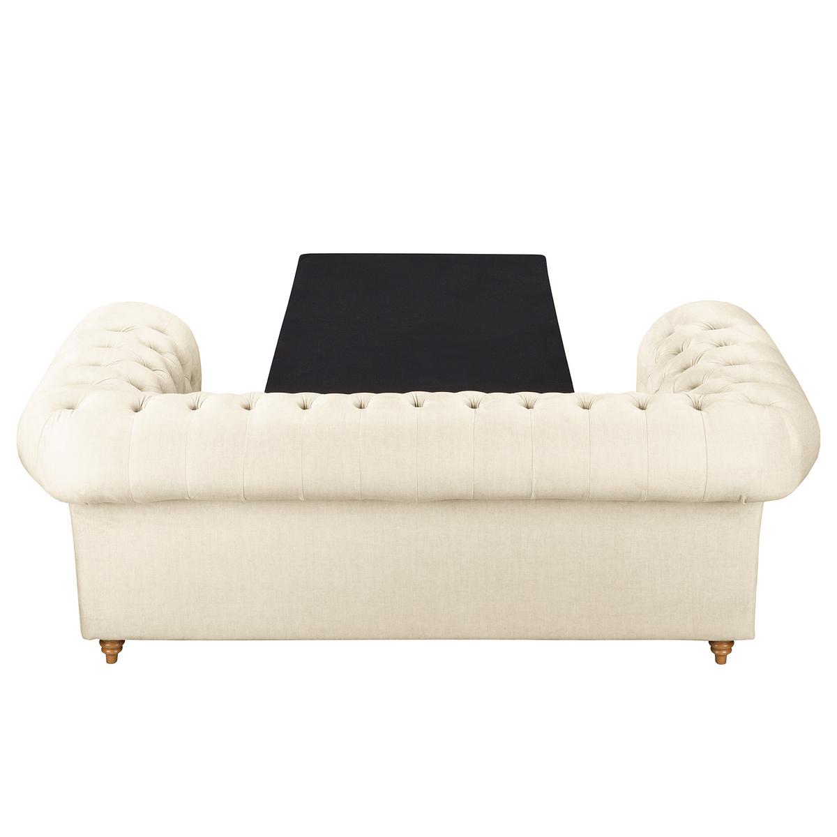 Schlafsofa Laura Cremen, B: 190cm - Creme/Braun, Design, Textil (190/74/91cm) - P & B
