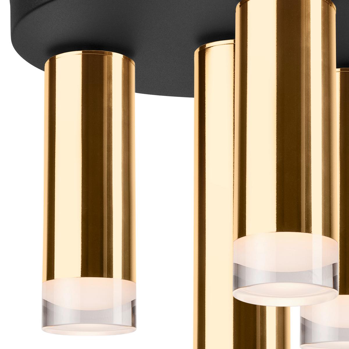 Deckenleuchte 39633 Diego - Goldfarben, Design, Metall (30/6/32cm)