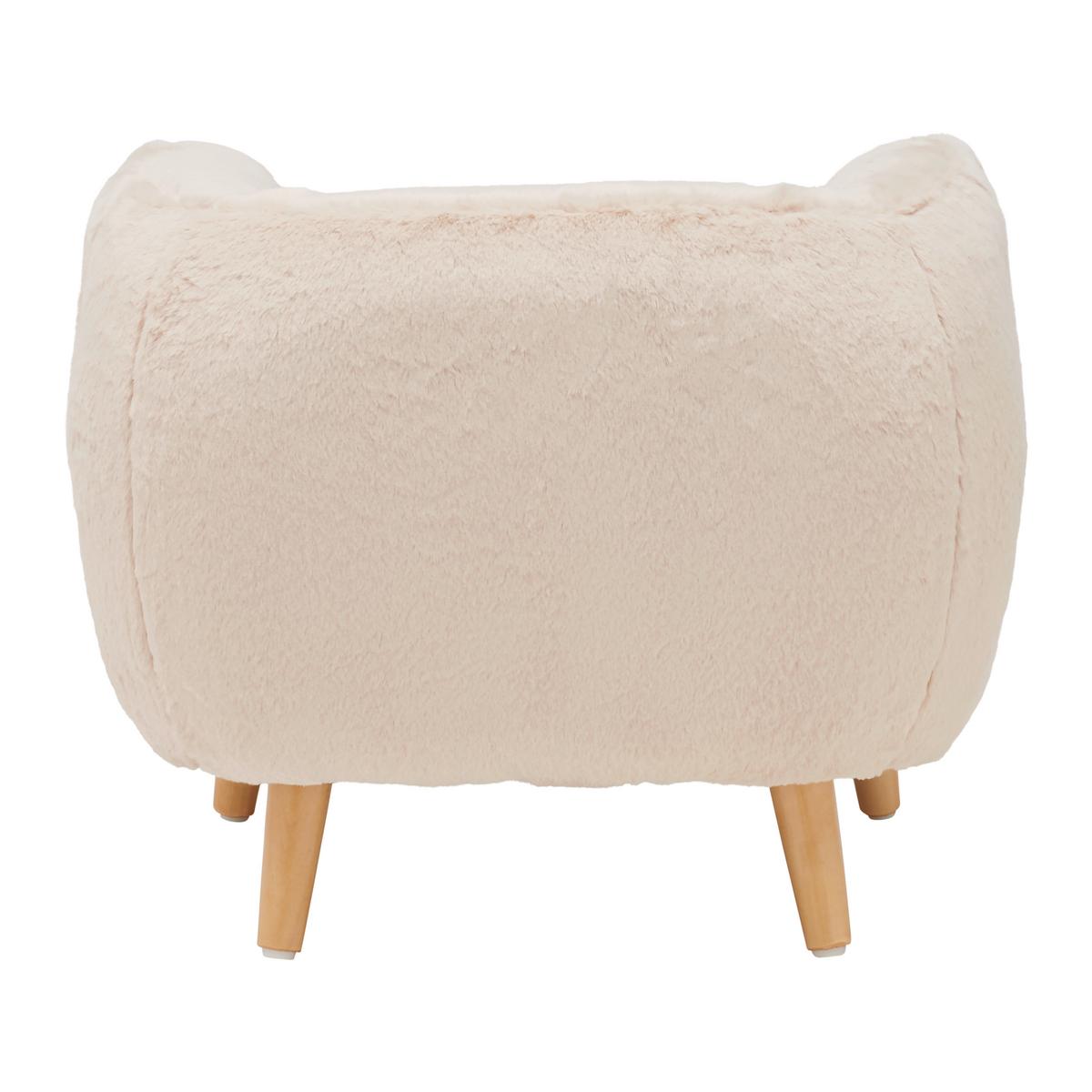 DĚTSKÉ KŘESLO FLUFFY -TREND- - béžová, Moderní, dřevo/kompozitní dřevo (52/44/41cm) - Premium Living