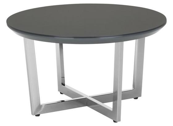 Konferenčný Stolík Oprah - sivá/chrómová, Moderný, kov/kompozitné drevo (70/40cm) - Modern Living Konferenčný Stolík Oprah - sivá/chrómová, Moderný, kov/kompozitné drevo (70/40cm) - Modern Living