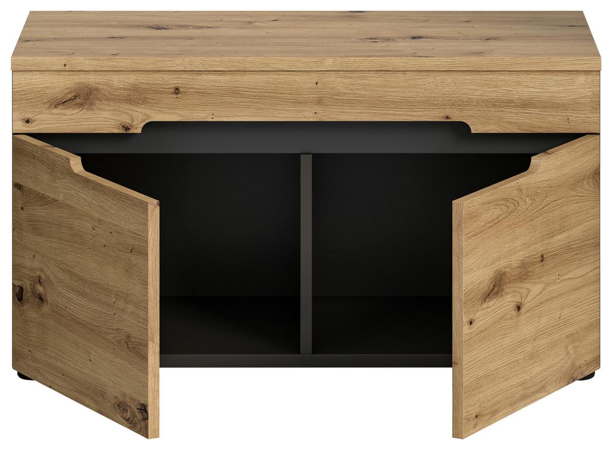 Sitzbank Canu Eiche Artisan B: 80 Cm - KONVENTIONELL, Holzwerkstoff (80/45/37cm) - MID.YOU