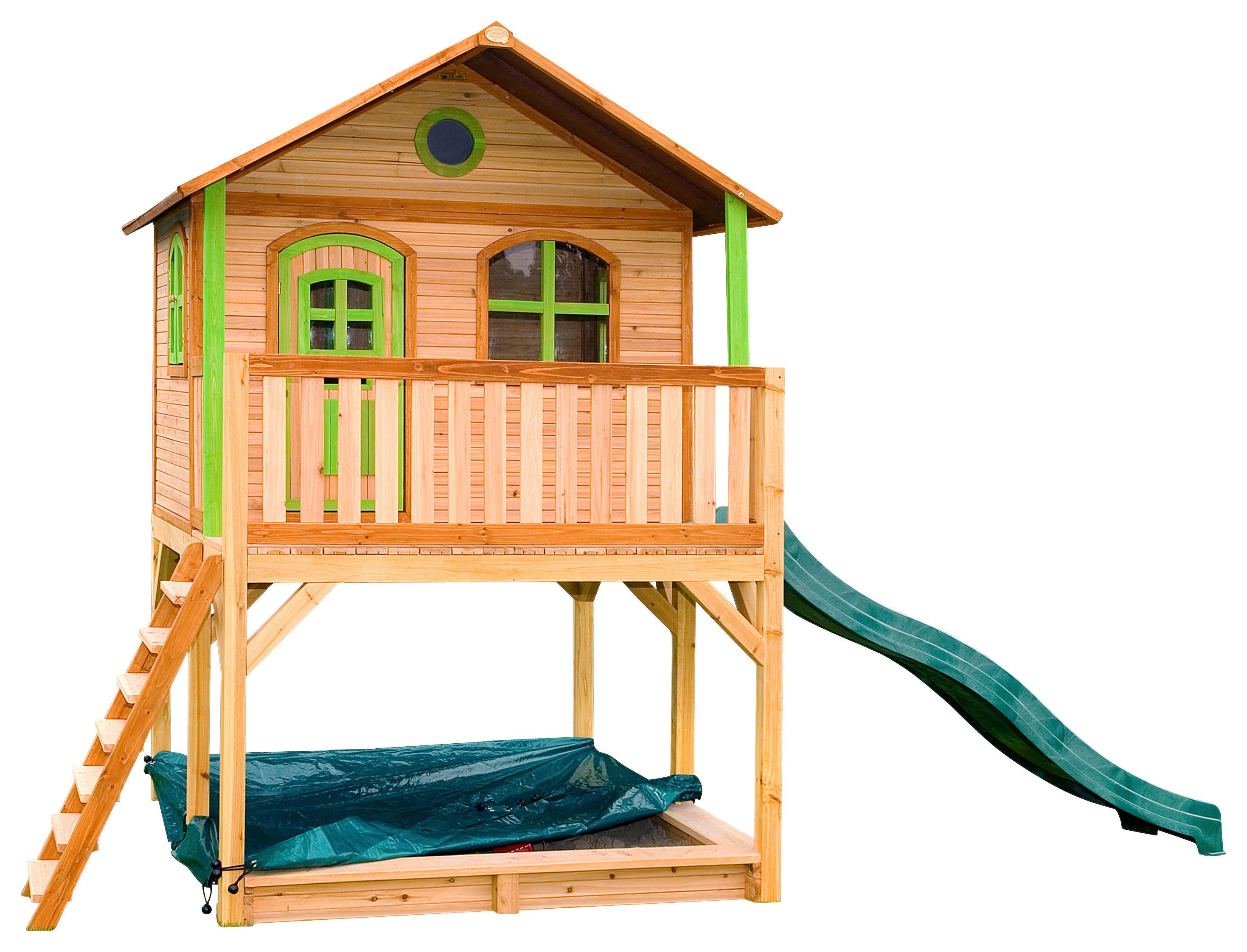 Spielhaus A030.042.00 - Braun/Grün, KONVENTIONELL, Holz (432/293/212cm) - Ambia Garden
