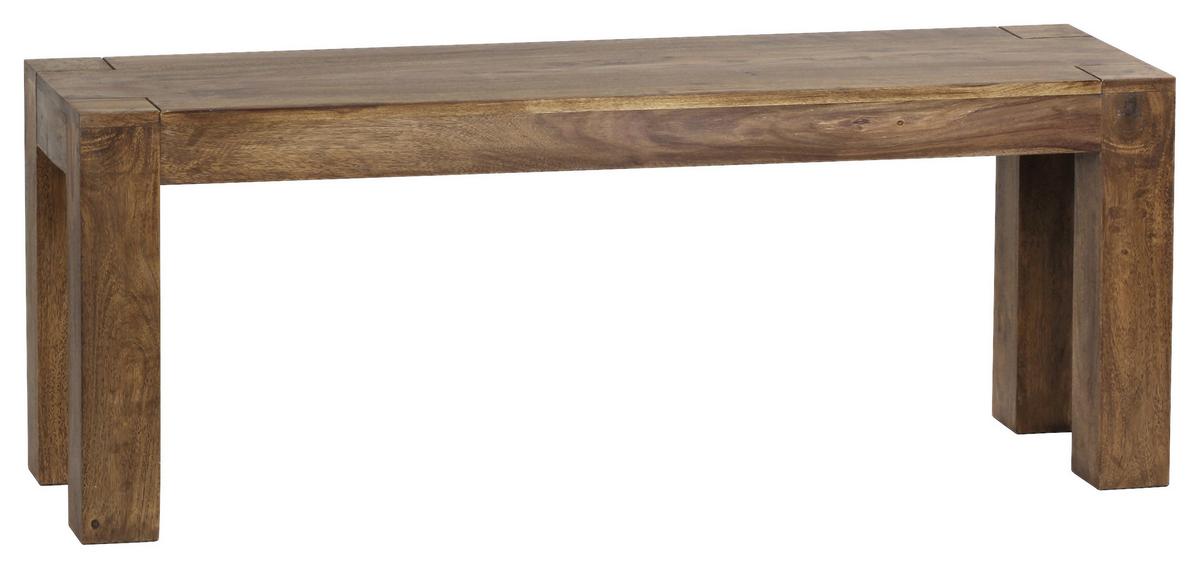 Lavice z masívu Mumbai š: 120 cm - barvy sheesham, Moderní, dřevo (120/45/35cm) - MID.YOU