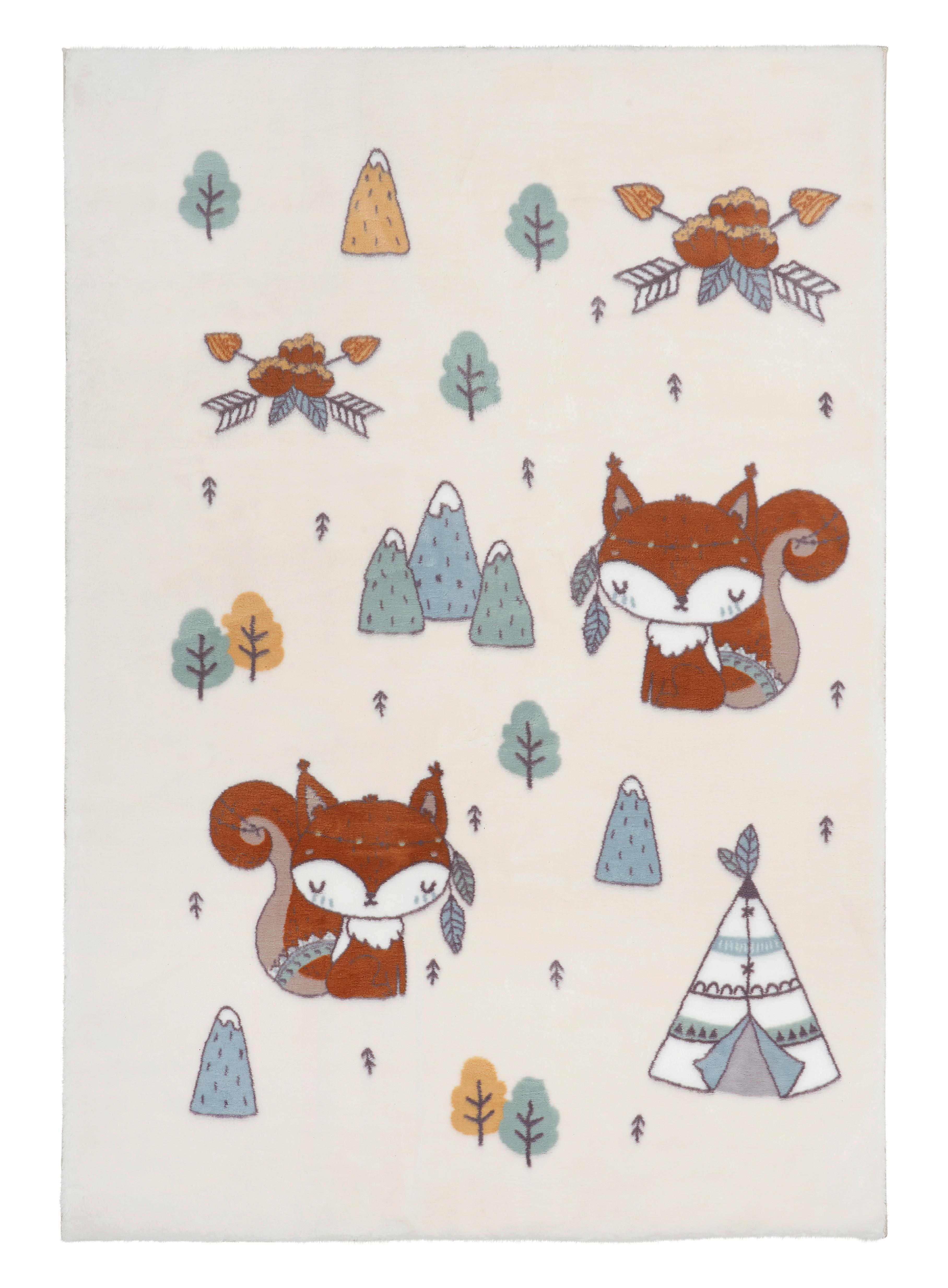 Kinderteppich Maximo - Naturfarben, ROMANTIK / LANDHAUS, Textil (100/150cm) - BUNINO