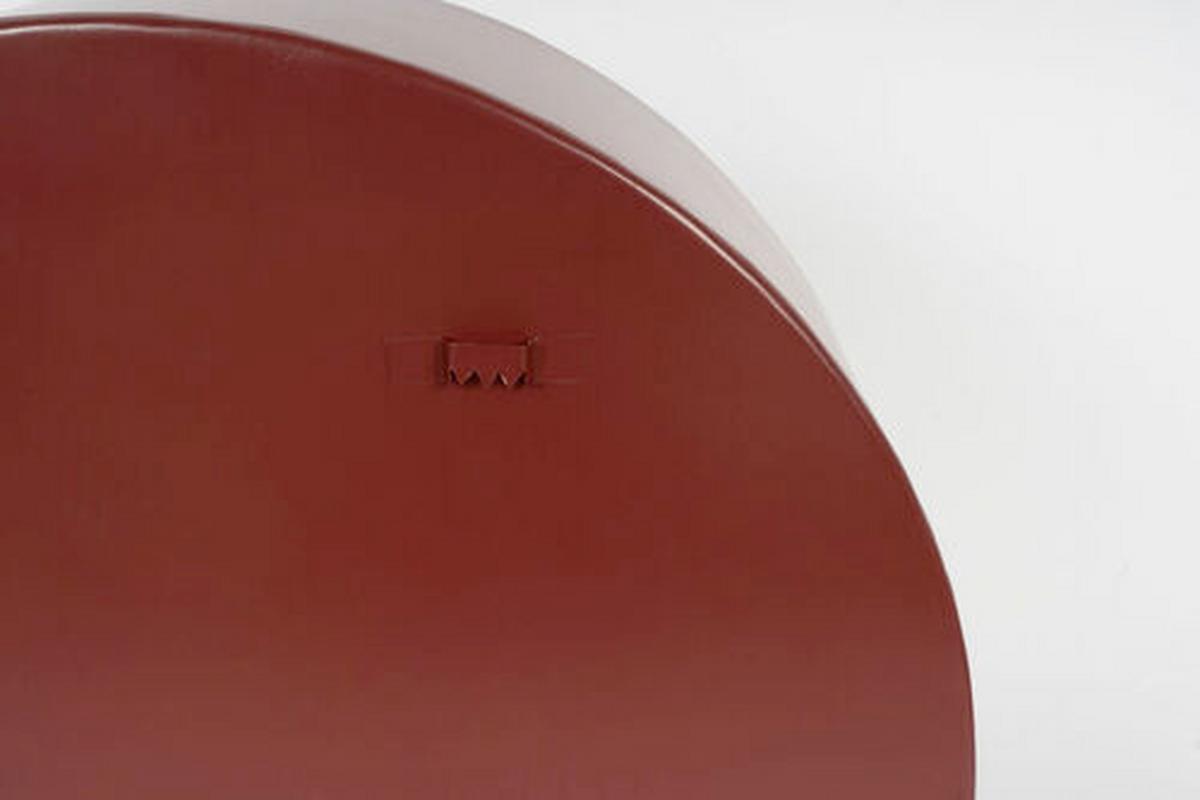 Wandregal-set Triple 3-teilig B:27-39,5 Cm Rot/bordeaux/gold - Bordeaux/Goldfarben, MODERN, Metall (27-39,5/26-37,5/12cm) - Kayoom