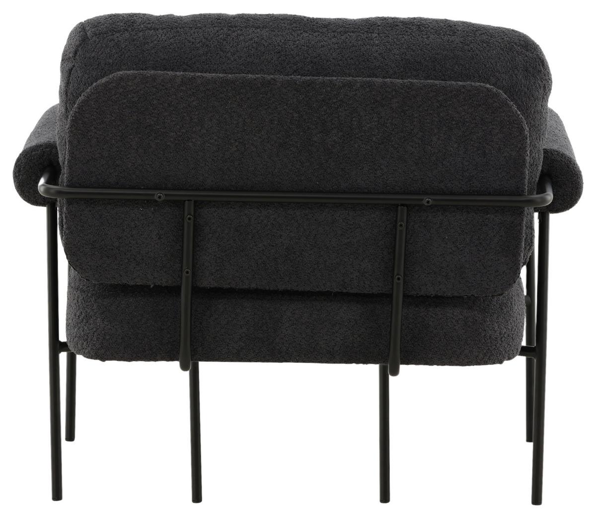 Sessel Tillberga X Josefin Lustig - Schwarz, Design, Kunststoff/Textil (95/83/87cm) - Livetastic