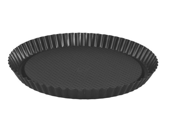 Gyümölcstorta Forma Teflon Bevonattal - Fekete, konvencionális, Fém (30/3cm) Gyümölcstorta Forma Teflon Bevonattal - Fekete, konvencionális, Fém (30/3cm)