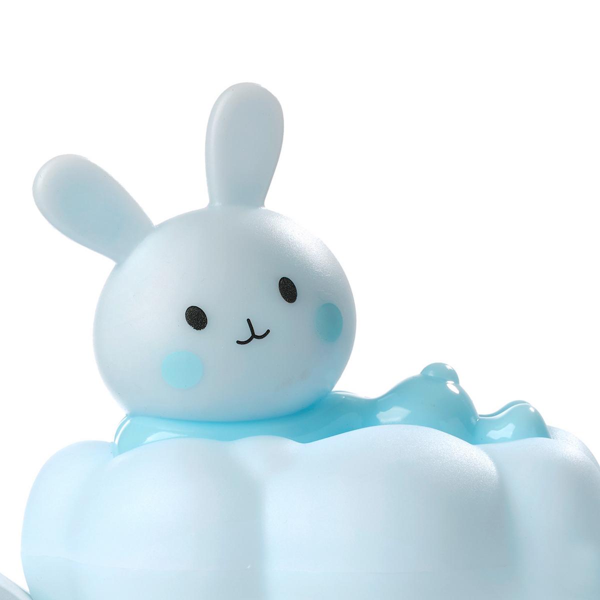 Kindertischleuchte Celeste Pastellblau Weiß L: 11 cm - Pastellblau/Weiß, Basics, Kunststoff (11/6.5/12.5cm)