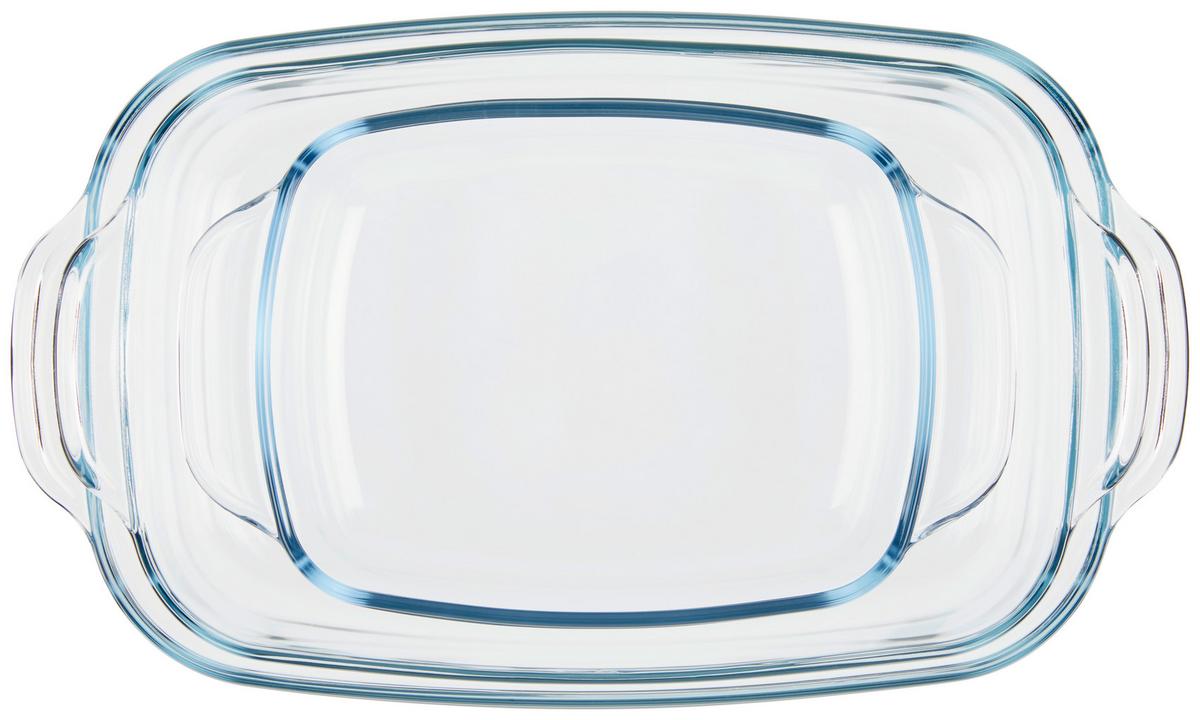 Auflaufformenset  3..tlg Glas Family Set - Transparent, Basics, Glas