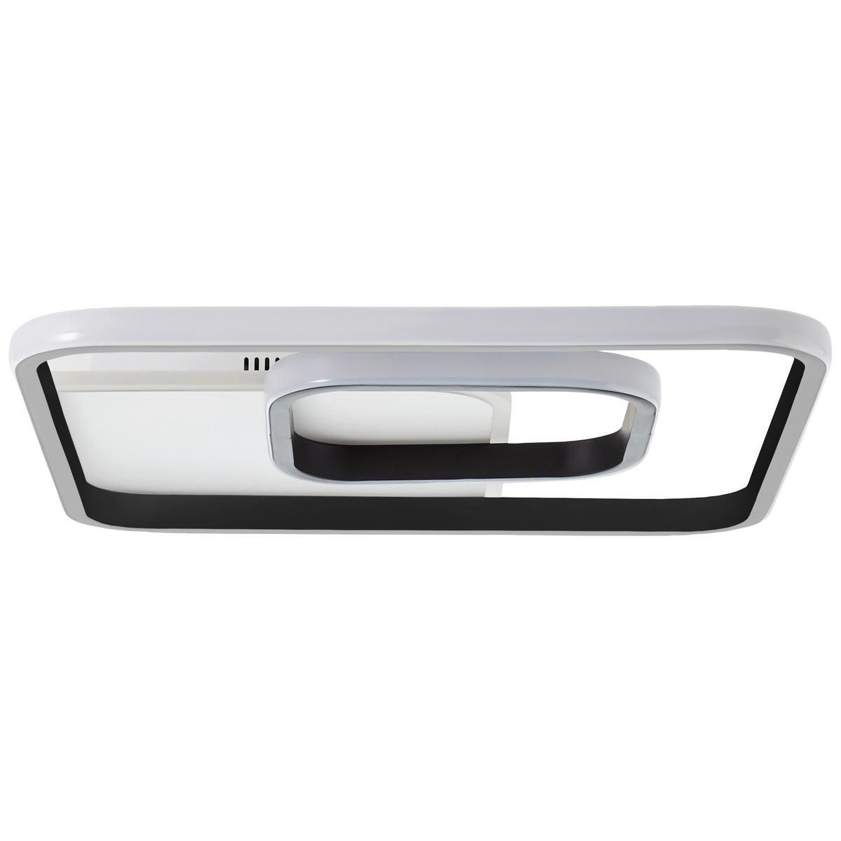 Led-deckenleuchte Merapi L: 40,4 Cm, 1-Flammig - Schwarz/Weiß, Design, Kunststoff/Metall (5,6/40,4/40,4cm) - Brilliant