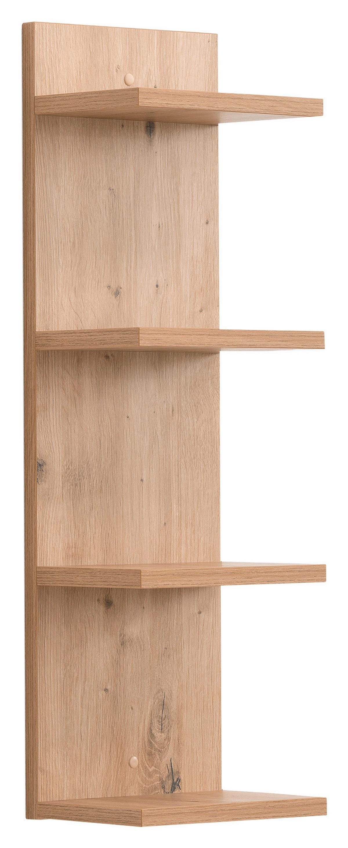 Wandregal Eolo Artisan B: 23,2 Cm - Eiche Artisan, Trend, Holzwerkstoff (23,2/75/16,8cm)