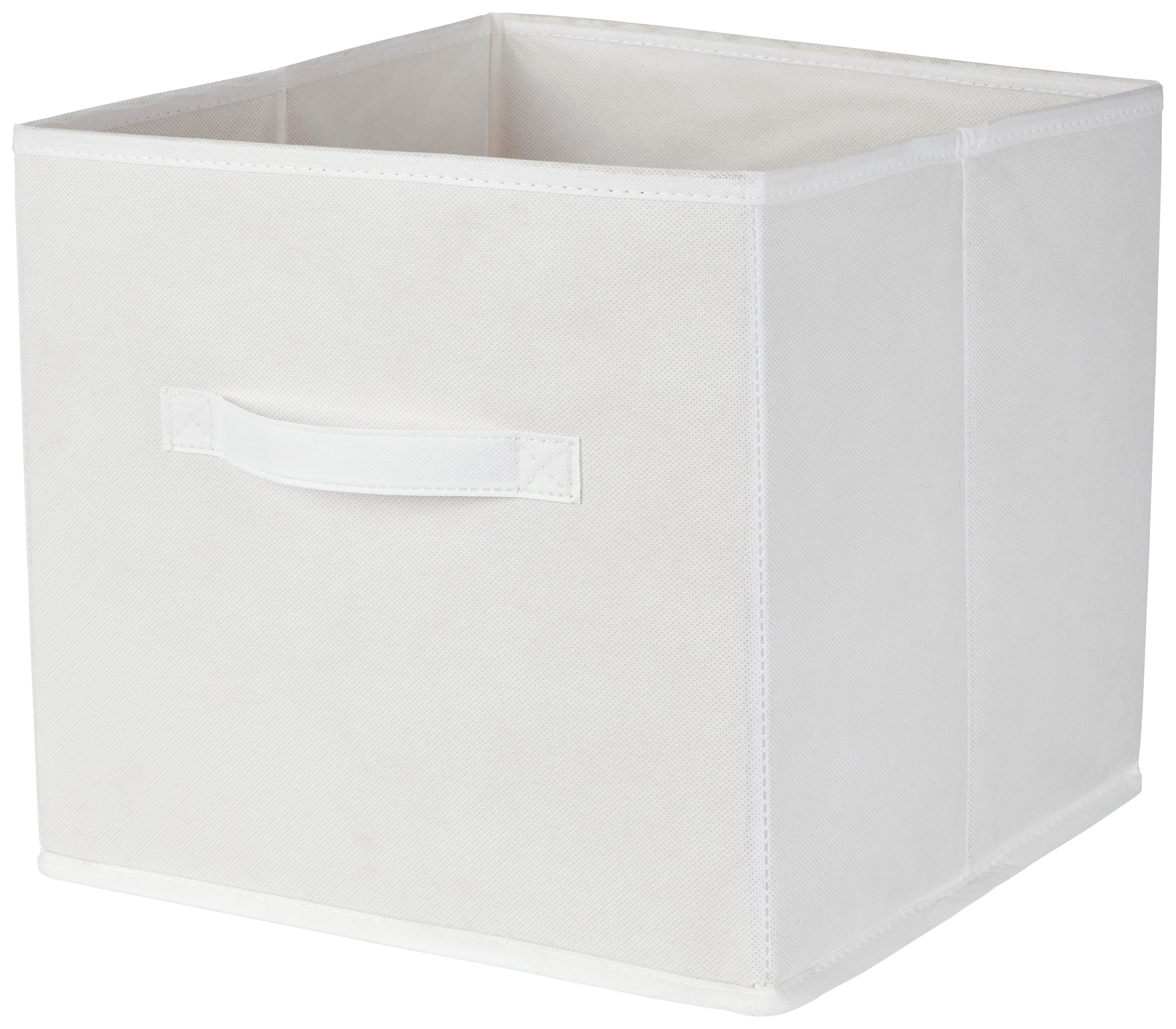 Összehajtható Doboz Tanja *TOP ÁR* - fehér, Basics, textil/papír (30/30/30cm) - Best Price