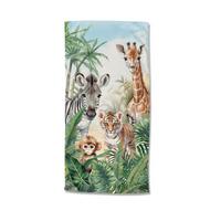 STRANDTUCH THABO - Multicolor/Hellblau, Trend, Textil (75/150cm)