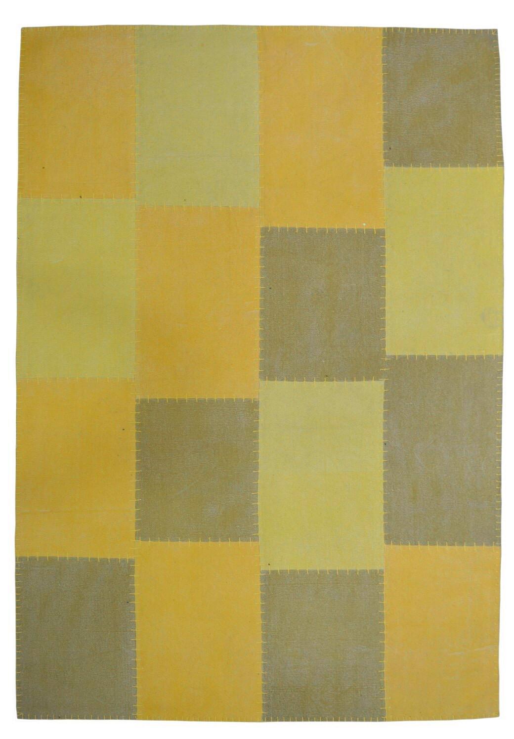 Flachwebteppich, 160x230 cm LYRICAL 110 MULTI/GELB 160X230 - Gelb/Multicolor, Design, Textil (160/230cm) - Novel