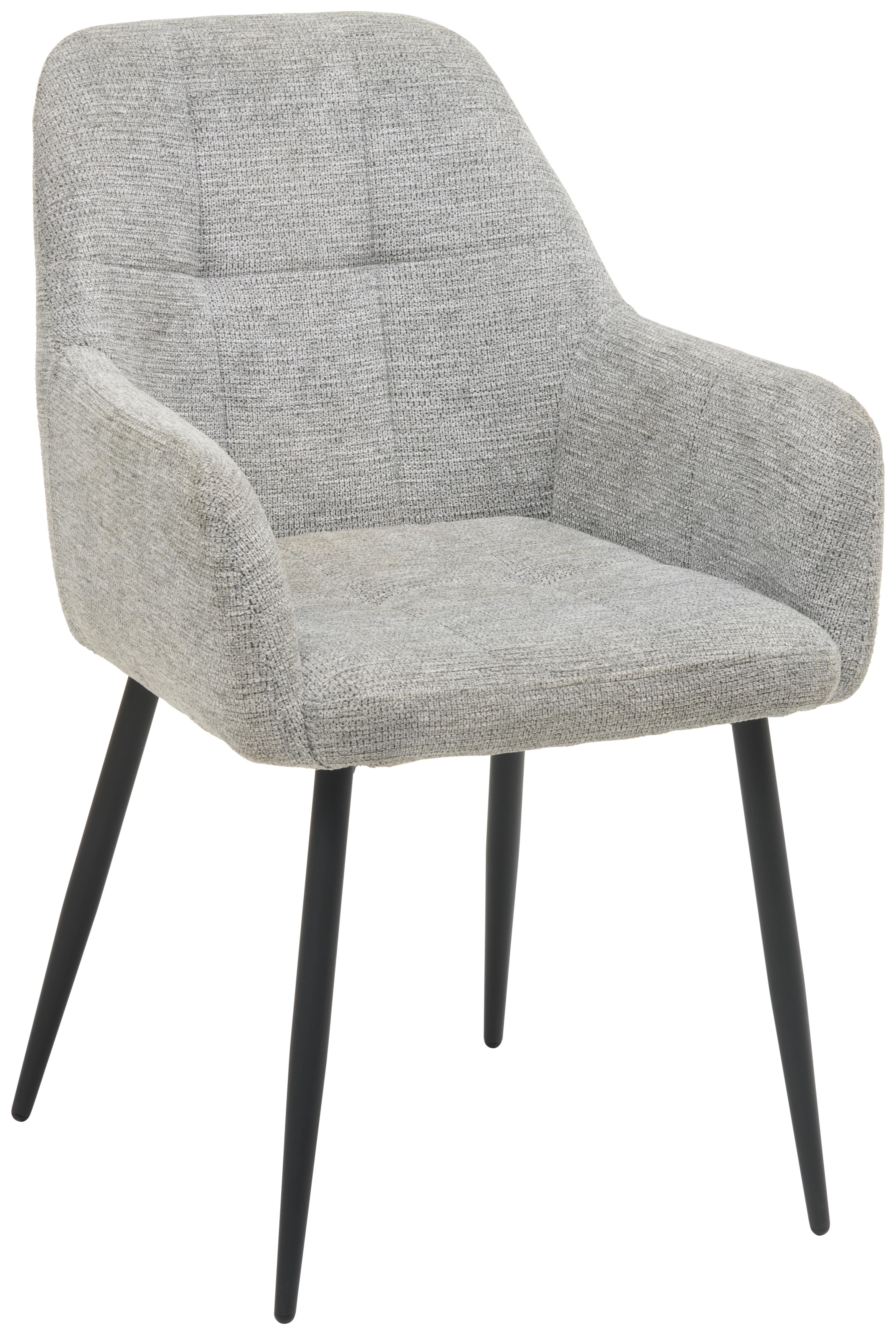 Armlehnstuhl Mira Grau Gepolstert