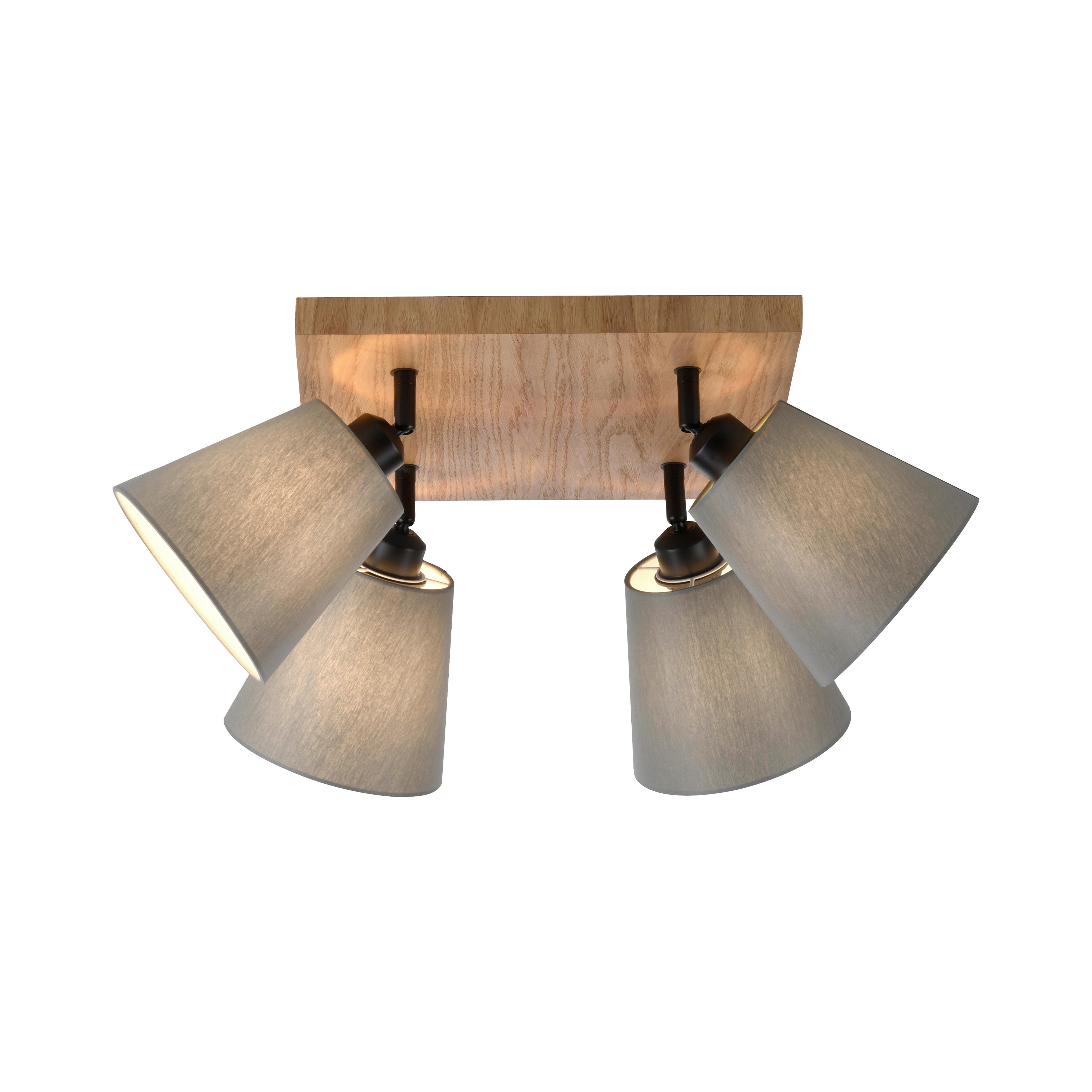 Deckenleuchte 11583-79 Gerda - Natur, Holzwerkstoff/Metall (77/28/26cm)