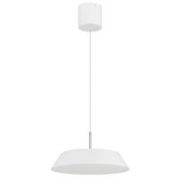 Led-hängeleuchte 3000k, 24w, 2900lm - Weiß/Nickelfarben, Basics, Kunststoff/Metall (40/180cm) - Globo