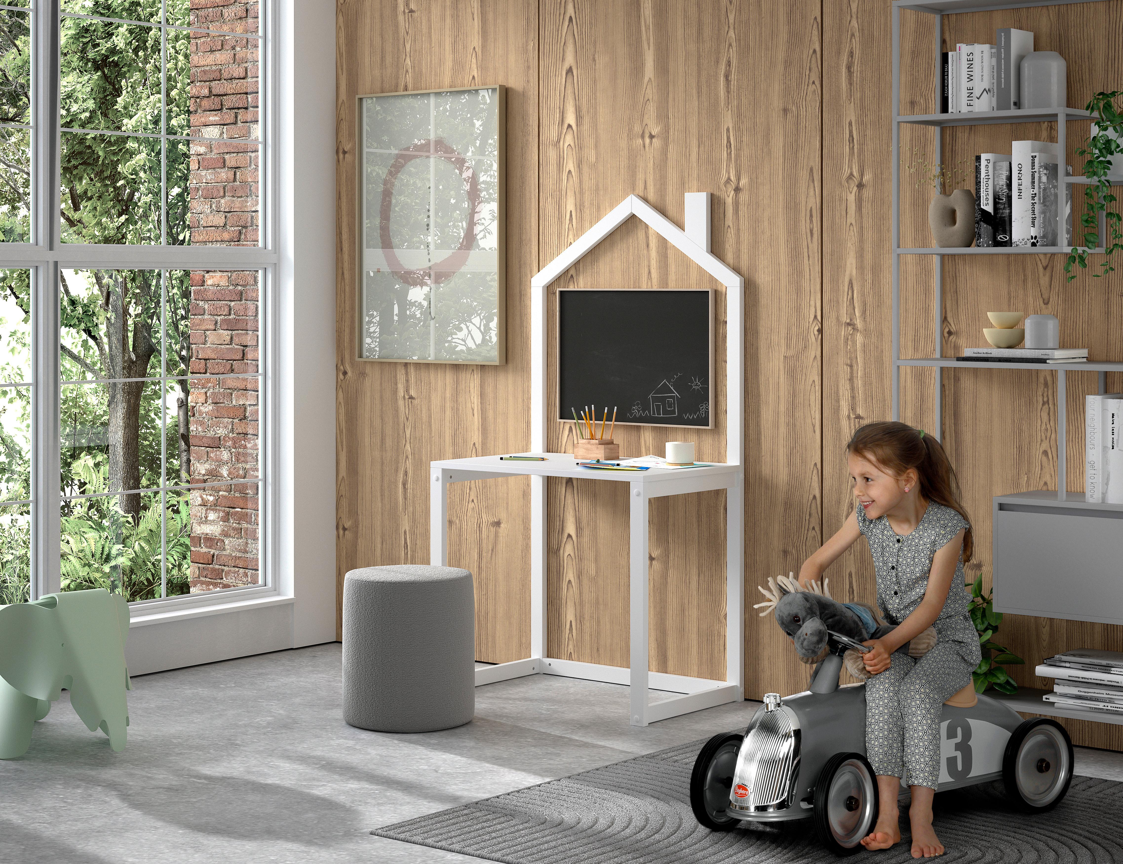 Kinderschreibtisch Dallas - Weiß, MODERN, Holz (100/120,6/50cm) - MID.YOU