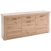 Sideboard 183 Cm Meran Eichefarben - Eichefarben, Design, Holzwerkstoff (183/84/45cm) - Livetastic