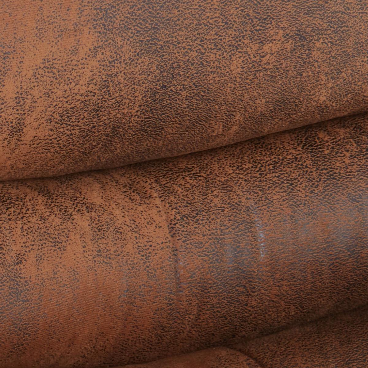 Drehstuhl Big Boss Braun/ Schwarz Bis 140 Kg - Schwarz/Braun, MODERN, Kunststoff/Textil (64/114-122/72cm) - MID.YOU