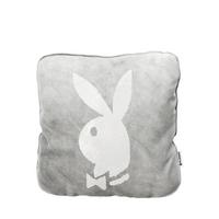 Zierkissen Bunnyhead 40x40 cm Synthetikfaser Grau - Grau, Basics, Textil (40/40cm) - Playboy