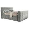 Boxspringbett mit Bettkasten 180x200 Denver - Schlammfarben, KONVENTIONELL, Textil (180/200cm) - Carryhome