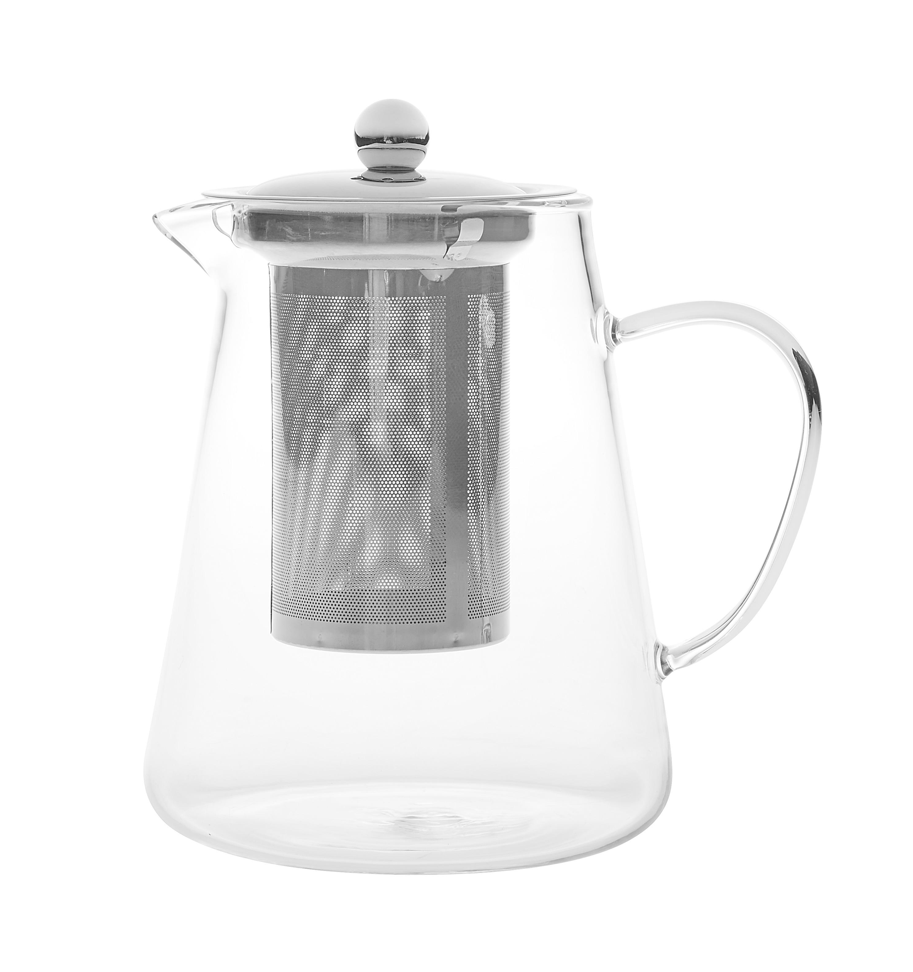 Čajová Konvice Tea Fusion - čiré/barvy nerez oceli, Moderní, kov/sklo (11,5/17cm) - Premium Living