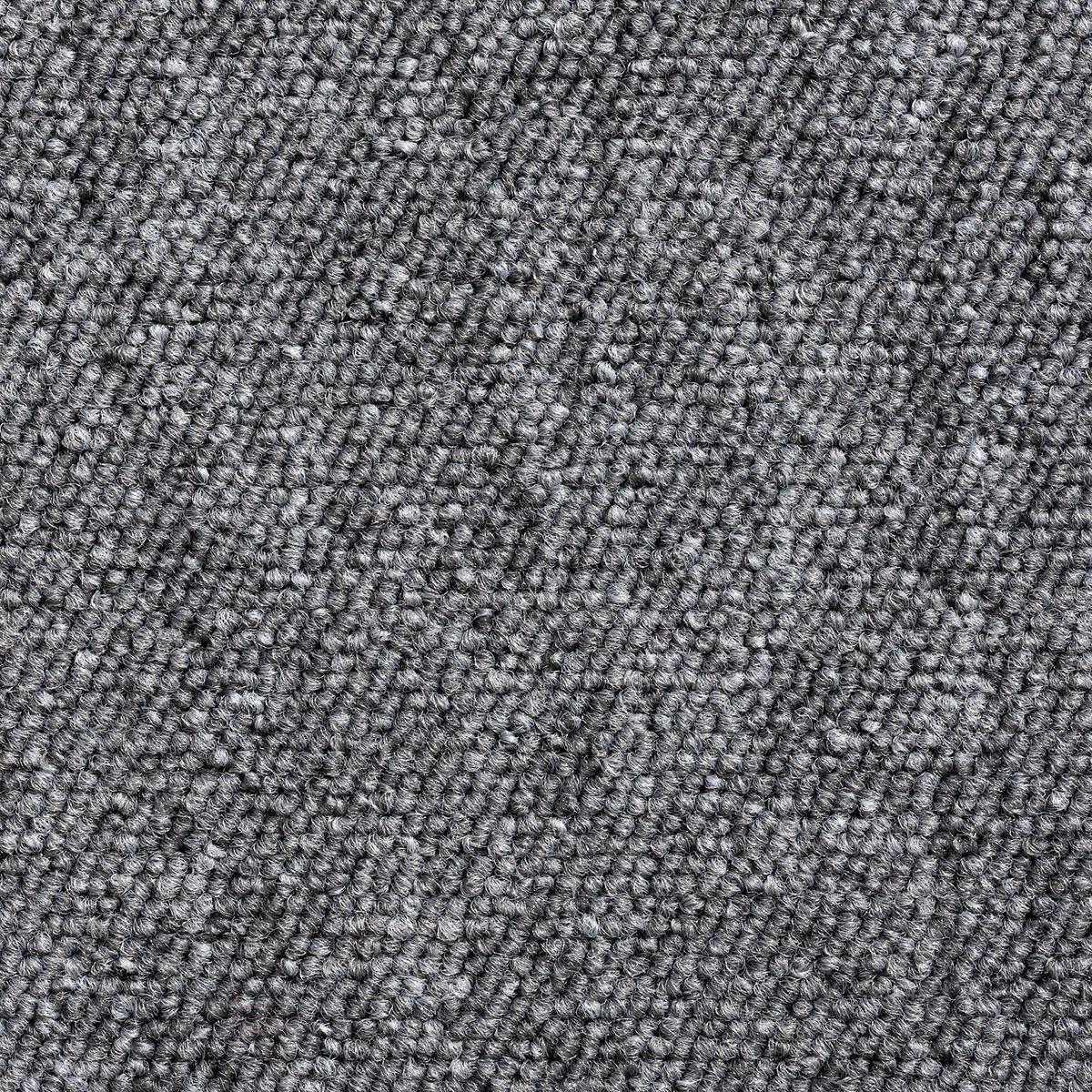 Teppichfliese Hellgrau Sparkle 50x50cm Florhöhe 3,5mm - Hellgrau, Basics, Textil (50/50cm)